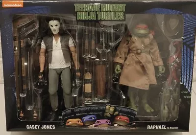 NECA TMNT Movie Casey Jones & Raphael In Disguise Action Figure  • £40