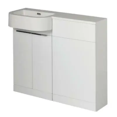 Elation Combination P Shape Bathroom White Furniture Pack 1010mm Left Hand  • £339