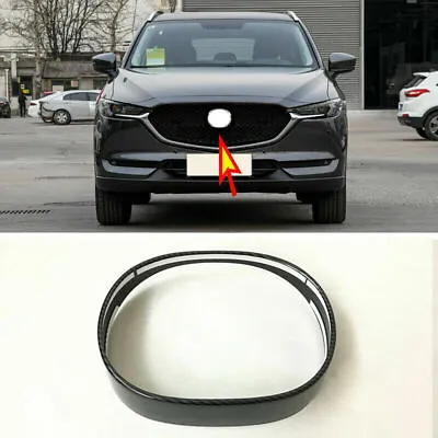 For Mazda CX-5 2017-2021 Carbon Fiber Front Grille Grill Logo Badge Frame Cover • $15.63