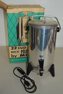 Mirro Party Perk 22 Cup Electric Percolator #B9292-56 Made In USA Vintage W/ Box • $49.99