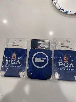 (3) Vineyard Vines Koozie 2022 PGA Southern Hills Tulsa Oklahoma Justin Thomas • $11