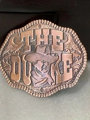 John Wayne COPPER  The Duke  Solid Metal Belt Buckle  • $40