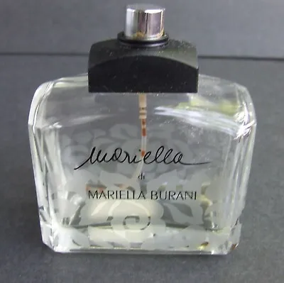 Vtg Mariella De Mariella Burani Eau De Toilette Spray 3.4 Oz Glass Bottle EMPTY • $1.99