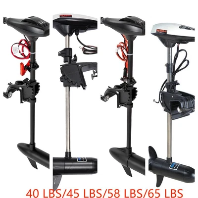 $128 • Buy Electric Outboard Trolling Motor Fishing Boat Kayak Engine 12V 40/45/58/65lbs