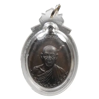 $0.99 • Buy Perfect! Old Amulet Lp Kasem Hot Pendant Very Rare From Siam !!!