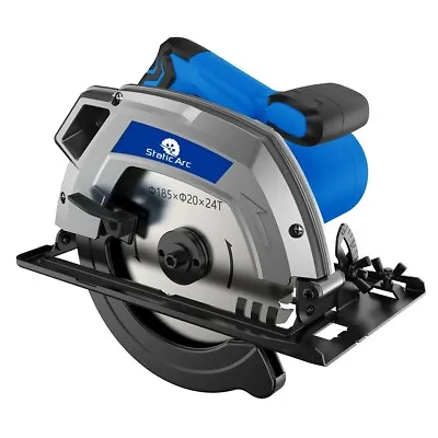 1400W ELECTRIC CIRCULAR SAW WOOD CUTTING BLADE POWER CHOP MITRE CUT 185mm DISC • £36.99