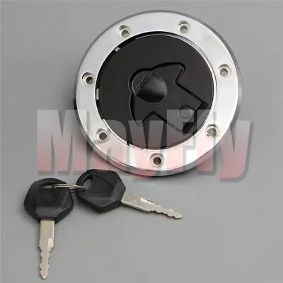 Fuel Gas Tank Cap Cover With Key Fit For Ninja 250R/600R/750R EX250F ZX600C/750F • $13.33