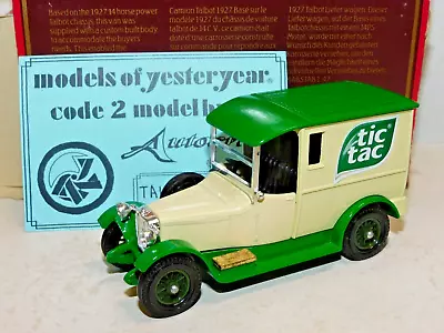 Matchbox Yesteryear Talbot Van Tic Tac Y5 Code 3 • £9.95