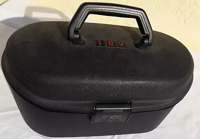 Retro Samsonite Vanity Case Make Up Bag Hard Shell Combination Lock Black • £20