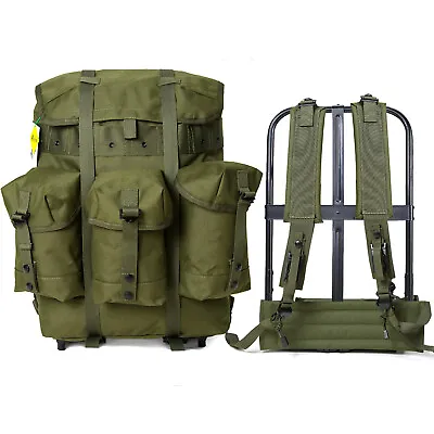 AKMAX Military ALICE Pack Medium Rucksack Army Bag With Frame/Straps Olive Drab • $129.99