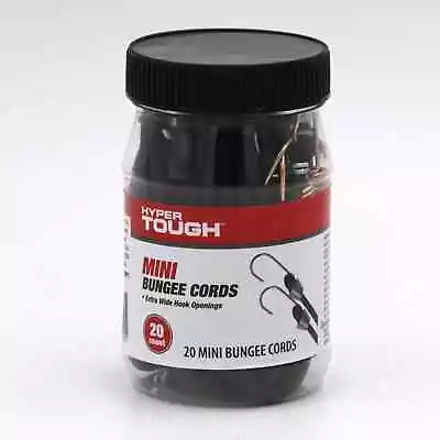 Hyper Tough 20 Pack 10 Inch Mini Bungee Cords In Plastic Jar Free Shipping New • $9.99