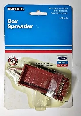 New Holland Model 145 Box Spreader 1:64 New On Card • $17