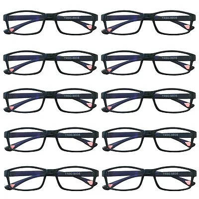 10 Packs Unisex Rectangular Frame Reading Glasses Classic Readers For Men Women • $15.99