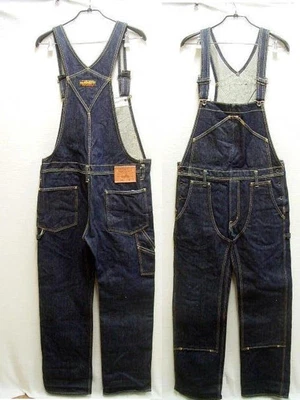 $802.38 • Buy IRON HEART 805 21oz Selvedge Denim Double Knee Overalls Jeans Indigo W34 L34