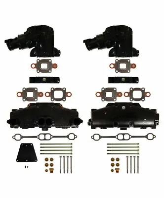 EXHAUST Manifold RISER Elbow Kit V8 Dry Joint 5.0 5.7 L MERCRUISER 1.7  SPACERS • $1495