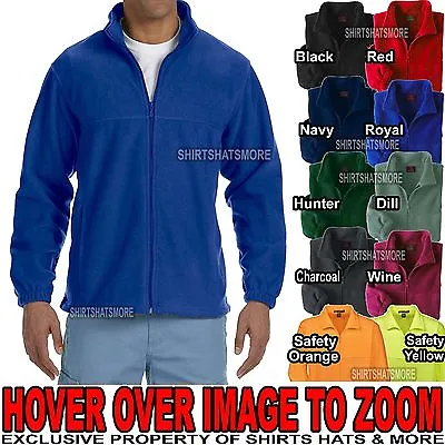 $45.95 • Buy Big Mens TALL Polar Fleece Jacket Full Zip Pockets XLT, 2XLT, 3XLT NEW