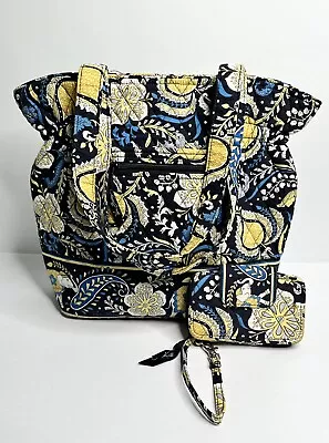 VERA BRADLEY Shoulder Bag & Wallet Retired Pattern Elephant Ellie Blue • $26