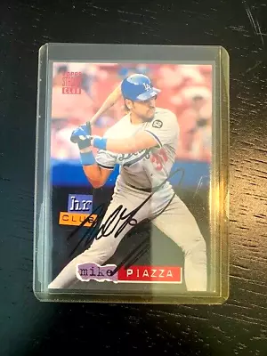 1993 SIGNED Mike Piazza Dodgers Topps Stadium Club Members Only #266 35 HRS • $45