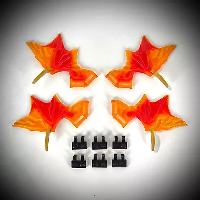 LEGO X4 Dragon Wings Element TRANSPARENT RED ORANGE Color Parts 71801 4899 4956 • $9.26