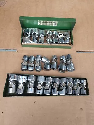 Lot Of S-K SAE & Metric 3/8  Drive 6pt Shallow Swivel Socket Set • $149.99