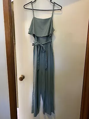 $10 • Buy Green Jumpsuit Size 8