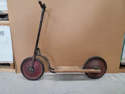 Vintage Antique Pioneer Scooter 10/24 Toy Child's Kid Push Metal And Wood 1920s  • $202