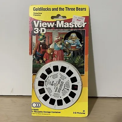 Vintage View-Master Set Of 3 Reels GOLDILOCKS And The Three Bears W/ Card 2001 • $13.50