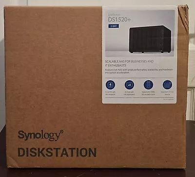 Synology DiskStation DS1520+ 5-bay Diskless NAS (8GB DDR4 Black) • $799.99