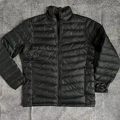 Men's Mountain Hardwear Glen Alpine 650 RDS Black Down Zip Up Puffer Jacket Sz M • $79