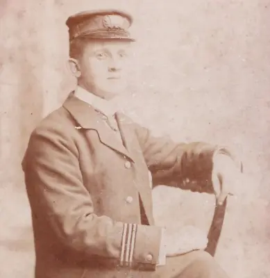 Cabinet Card Photo Man Sailor Merchant Navy / Ship Worker Turnbull Scotland 1898 • $18.94