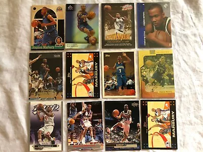 Nba Basketball Stephon Marbury 1996 Rookie Card Sp+gold Reserve Lot Combine Ship • $0.99