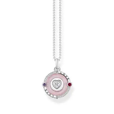 Genuine THOMAS SABO Cosmic Pink Pendant Necklace • $349