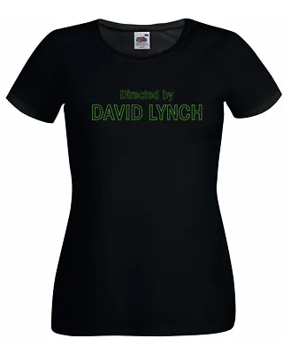 David Lynch Directed By Black Cotton Women Director Twin Peaks Sped Free T-Shirt • £20.64