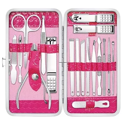 Gift For Women/MenNail Care Kit Manicure Grooming Set With Travel Case - Yougai • $27.99