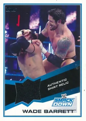 2013 Topps Wwe Wade Barrett Shirt Relic Costume Card • $9.95