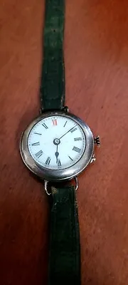 Ww1 British Officers Private Purchase Silver Trench Watch • £70