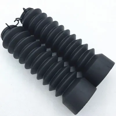 Motorcycle 190MM Rubber Fork Cover Gaiters Gators Boots Black Fork 32MM • $9.99