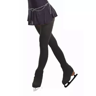 £7.60 • Buy Black Sansha Over The Boot Skating Tights (T102) - Child And Adult Sizes