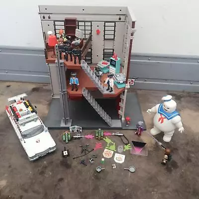 Playmobil 9219 Ghostbusters Ecto 1A 70170 & Stay Puft Used / Clearance • £59.95