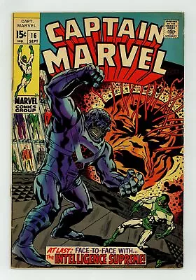 Captain Marvel #16 VG- 3.5 1969 • $13