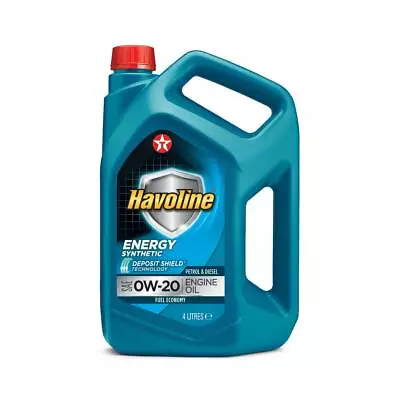 £40.49 • Buy Havoline Energy-SAE 0W-20 4Ltr | Proven Performance Fully Synthetic Engine Oil
