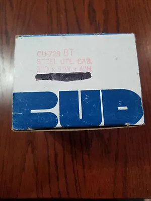 BUD Industries CU-728-BT Black Steel Cabinet  3  X 5  X 4   NEW!! • $18