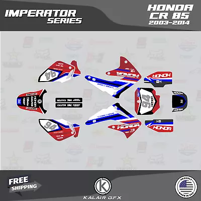 Graphics Kit For Honda CR 85 2003-2014 CR85 IMPERATOR-Red • $65.99