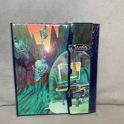 Vintage Trapper Keeper Binder Futurocity 1996 Mead Corporation 2 File Folder N • $34.99