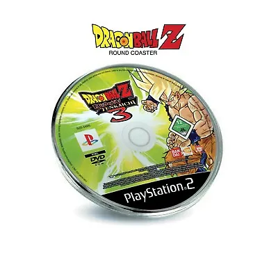 £4.95 • Buy Dragon Ball Z Budokai Tenkaichi 3 PS2 Game Disc Inspired Plastic Coaster 80mm 