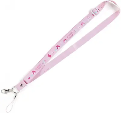 Sanrio My Melody Pink Rabbit Lanyard Neck Strap Keychain Badge Card Holder JAPAN • $13.98