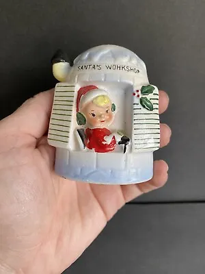 $20 • Buy Vintage Lefton Christmas  Santa’s Workshop Salt And Pepper - Single Shaker
