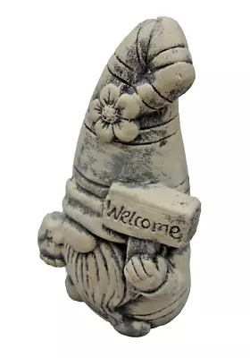 Latex Gnome Mold Plaster Cement Elf Welcome Sign Concrete Rubber Mould 5 H X 2 W • $39.95