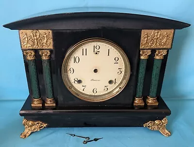 1923 Sessions Weldon Mantle 4 Column Clock Case • $75