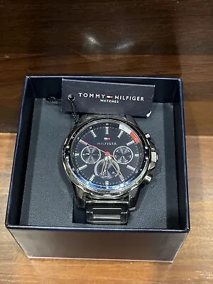 Tommy Hilfiger Mason 45mm Stainless Steel Case And Strap Men's Wristwatch... • £40